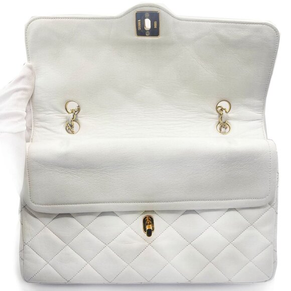 Authentic CHANEL CC 24K Paris Limited Double Flap Bag Lambskin Matelasse Chain - Picture 10 of 16